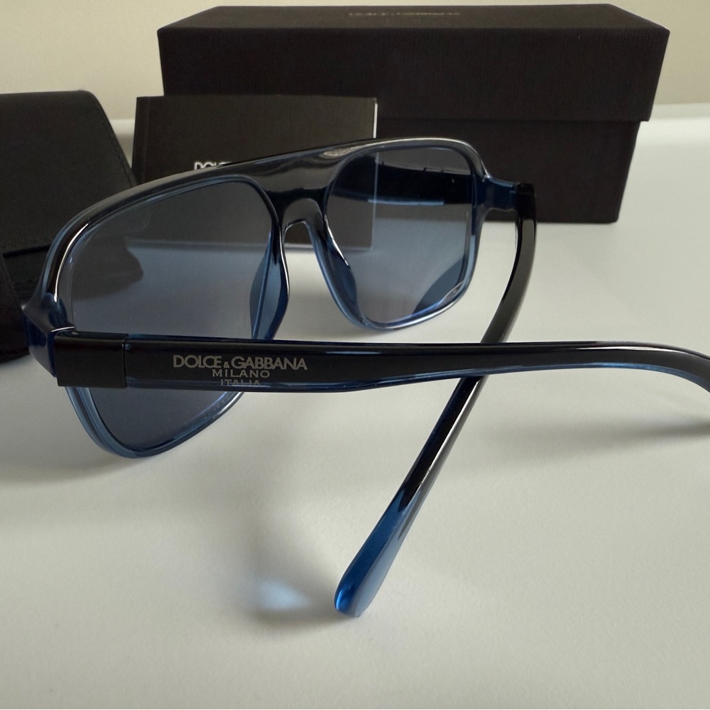 Dolce & Gabbana Blue Transparent Sunglasses - Picture 3 of 12